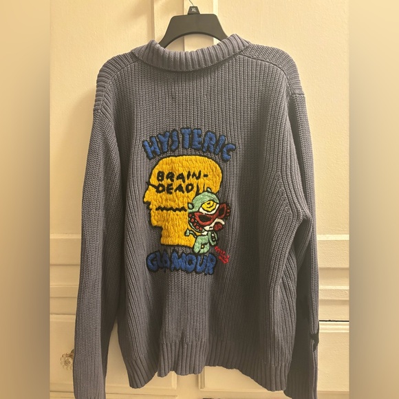 NWT Brain Dead Zip Up Sweater - Picture 4 of 8